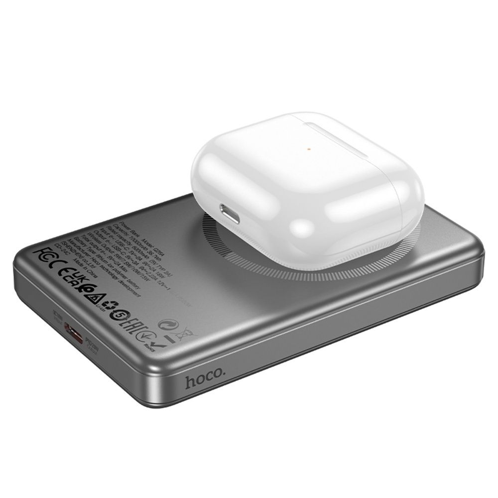 Повербанк Magsafe Hoco Q26A 10000mAh металевий магнитная зарядка iphon