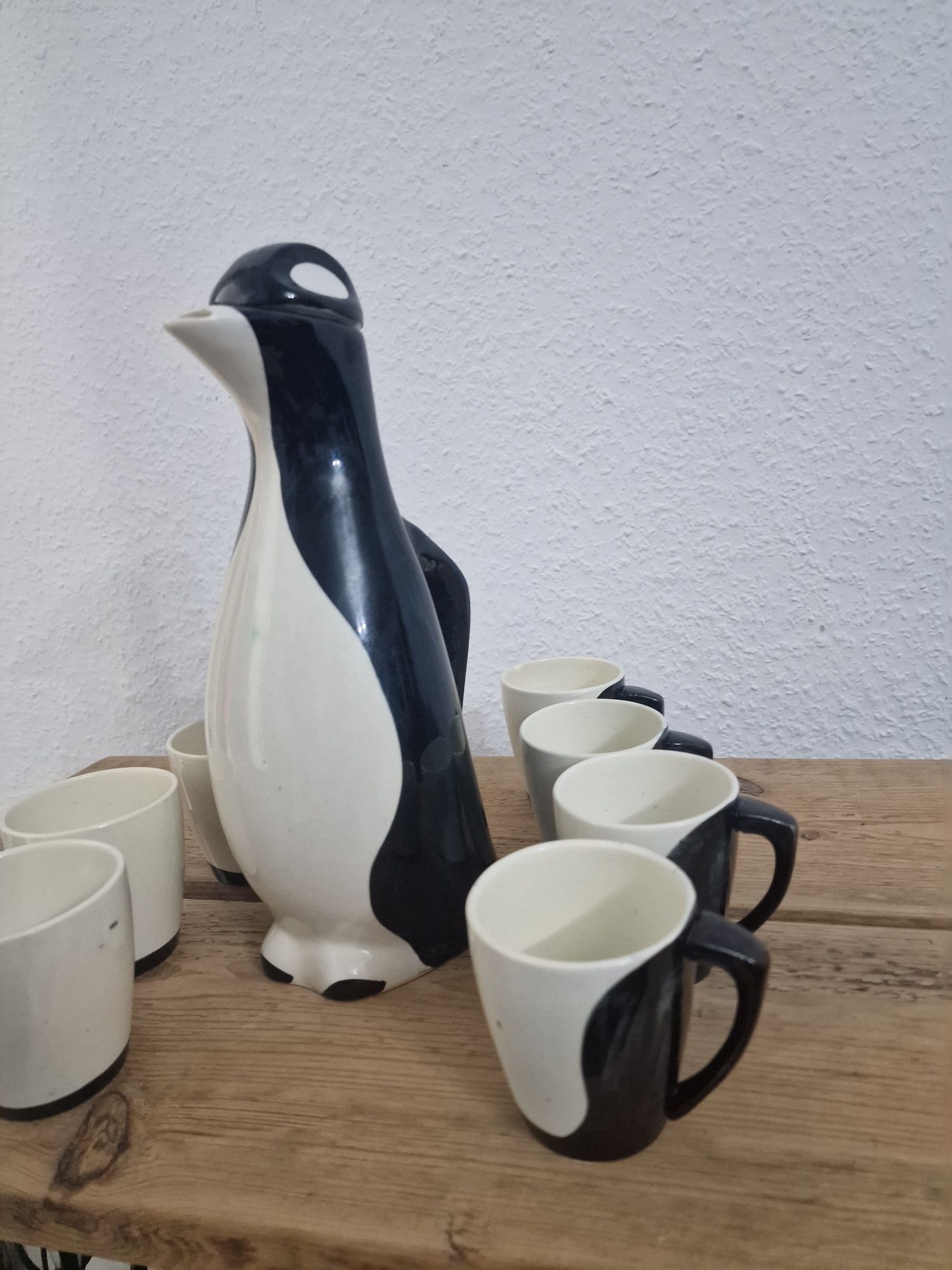 Porcelana Wloclawek zestaw pingwin