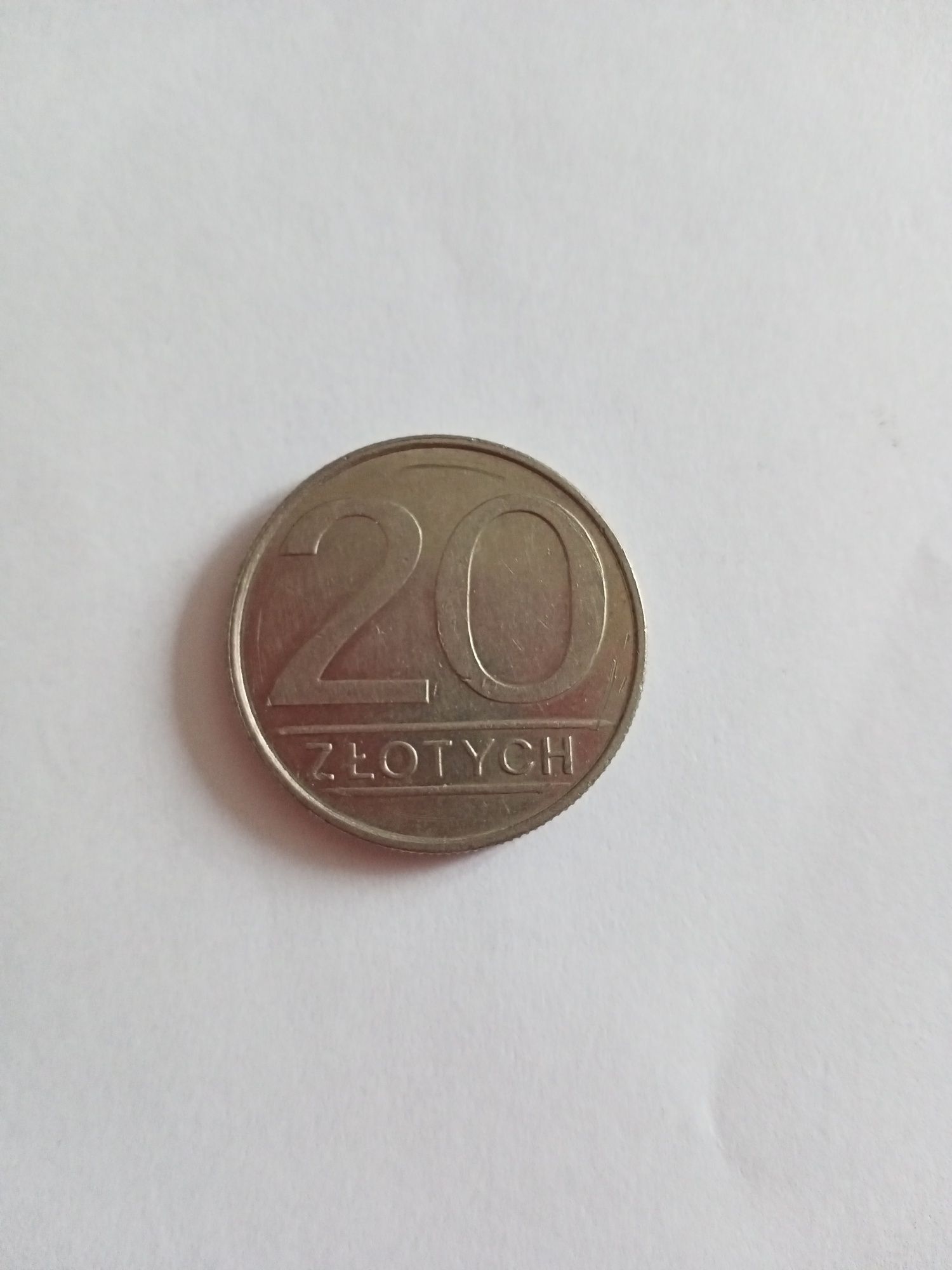 Moneta PRL 20 zł 1985 rok.