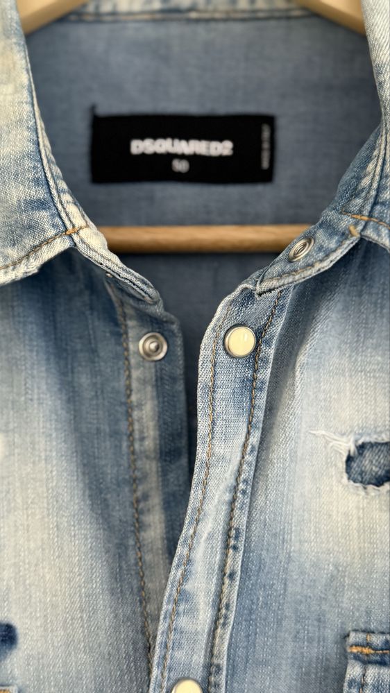 Джинсовая рубашка Dsquared2 оригинал
