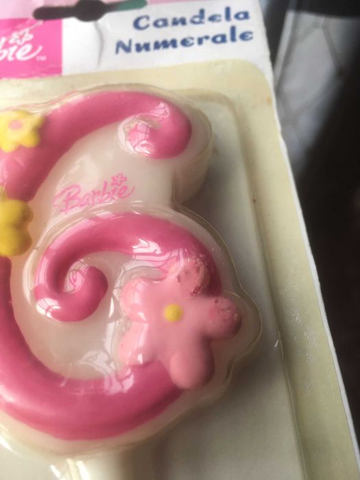 Vela Cor-de-Rosa Aniversário Barbie