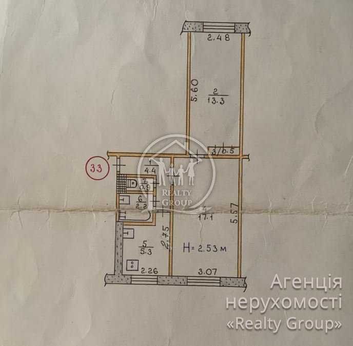 Продам 2-кім. квартиру Військове Містечко-35 (Макулан)