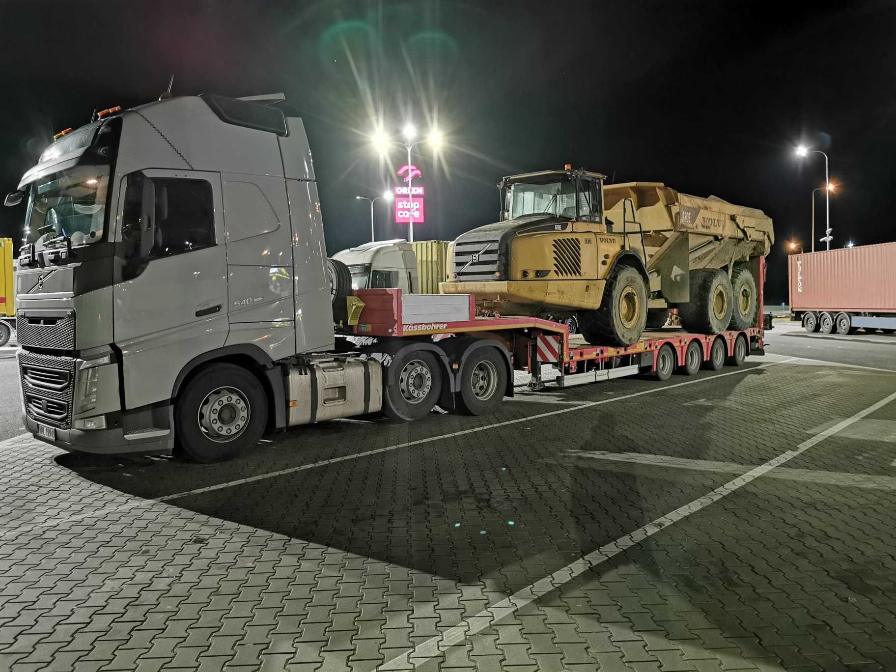 Transport Maszyn Budowlanych Rolniczych Niskopodwoziowy PL EU TIEFBETT