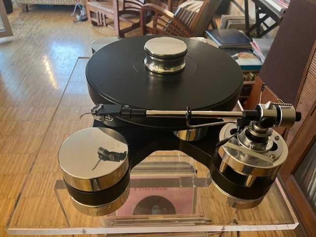 Transrotor Dark Star Silver Shadow Gramofon (SME clearaudio)