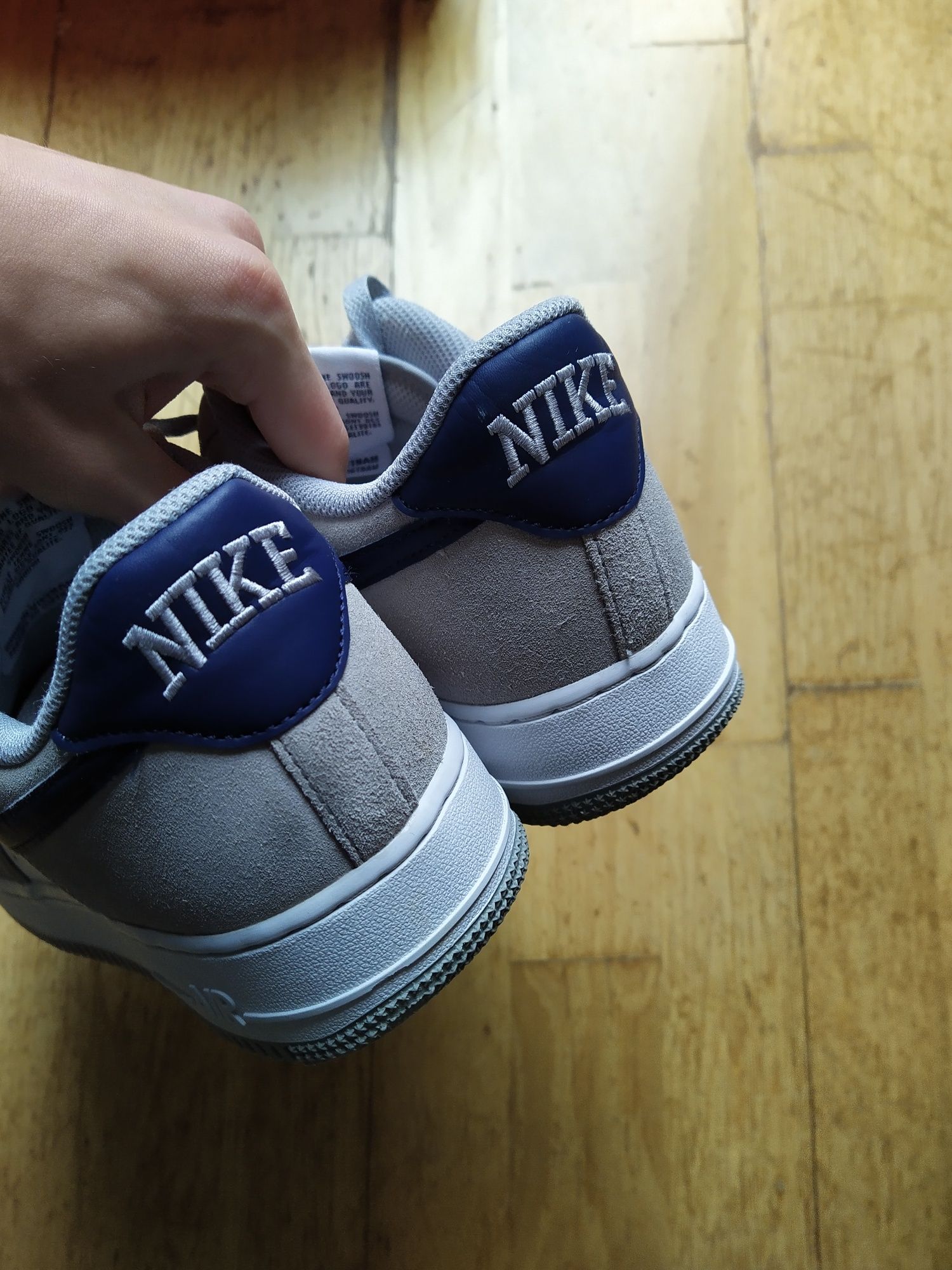 Nike Air Force 1 Light Smoke Grey Midnight Navy