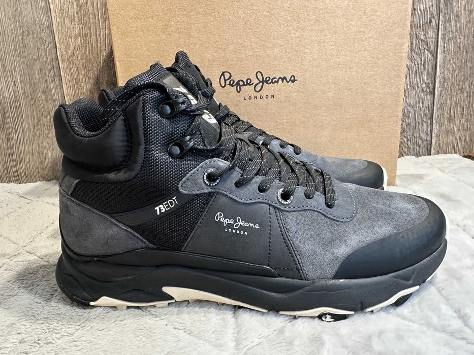 buty botki męskie skórzane pepe jeans james high 45