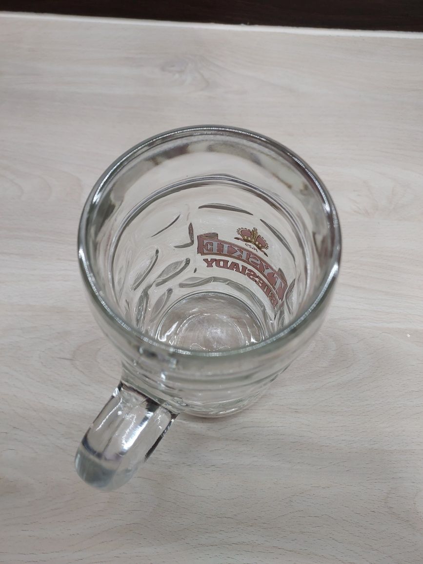 Kufel z logo, szklanka