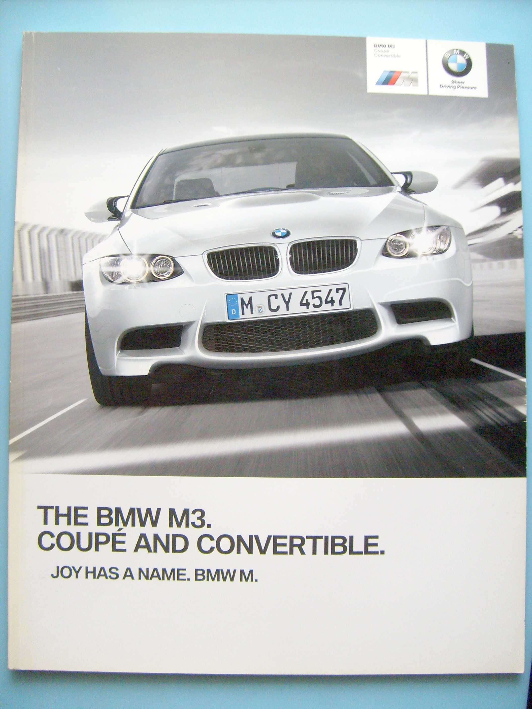 BMW M3 E92 Coupe & M3 E93 Cabrio 2012 * prospekt 60 str. stan BDB