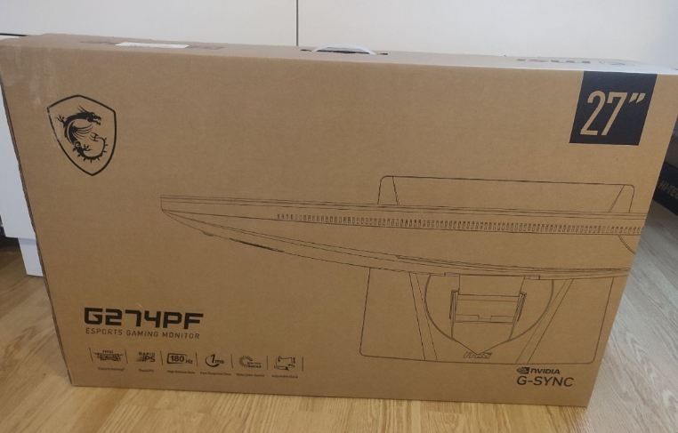 Monitor MSI G274PF 27" 1920x1080px IPS 180Hz 1 ms GTG nowy okazja