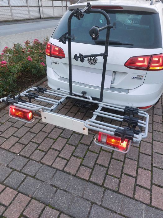 Bagażnik, na 4 rowery na hak uchylny firmy MFT