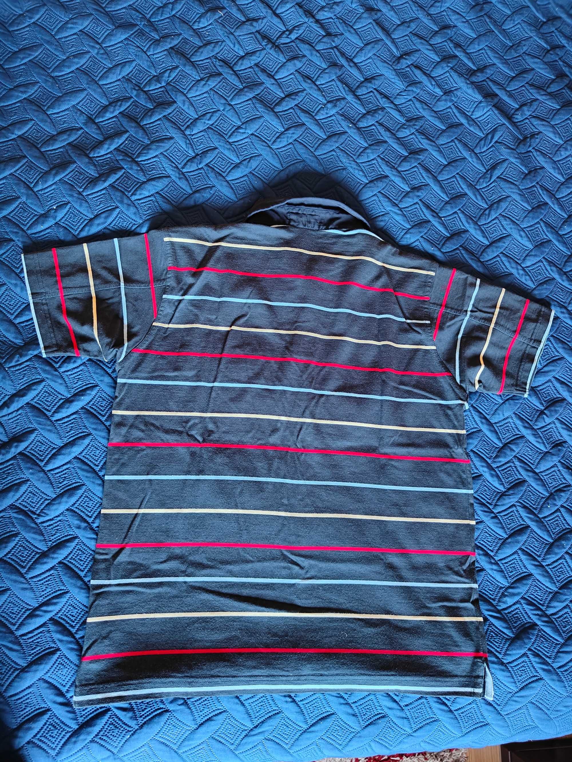 Polo Mr. Blue azul com listas tamanho L