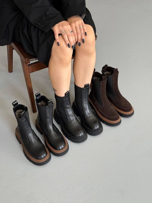 Жіночі черевики Челсі зимові