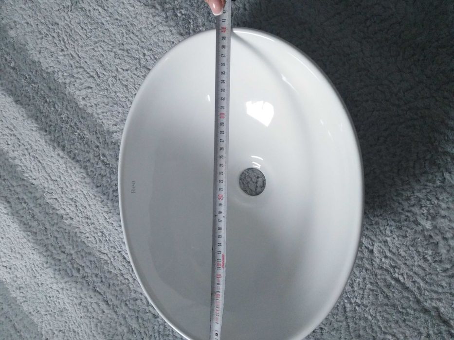 Umywalka nablatowa owalna