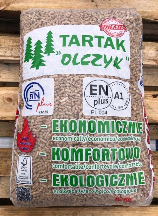 Pellet Olczyk 6 mm A1 DINplus 1000 kg Leżajsk Rzeszów Przeworsk