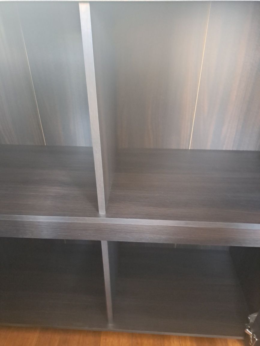 Komoda BRW Kaspian, 4 szafki – pojemna, wenge, stan bdb