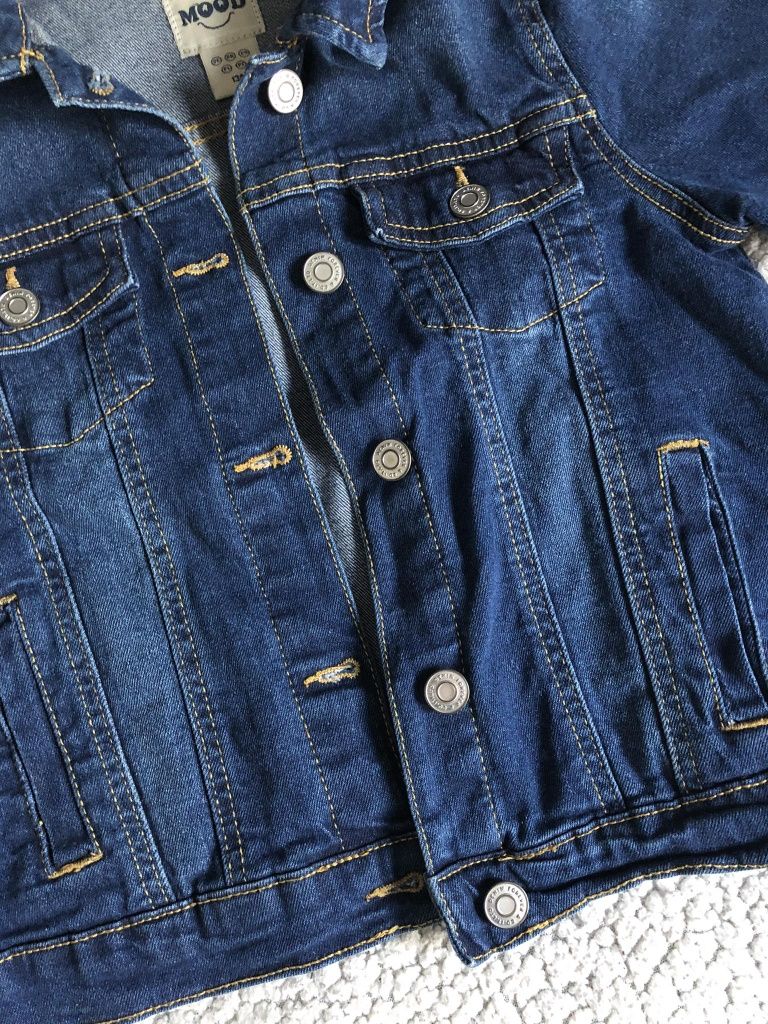 Kurtka jeans dziewczęca 134