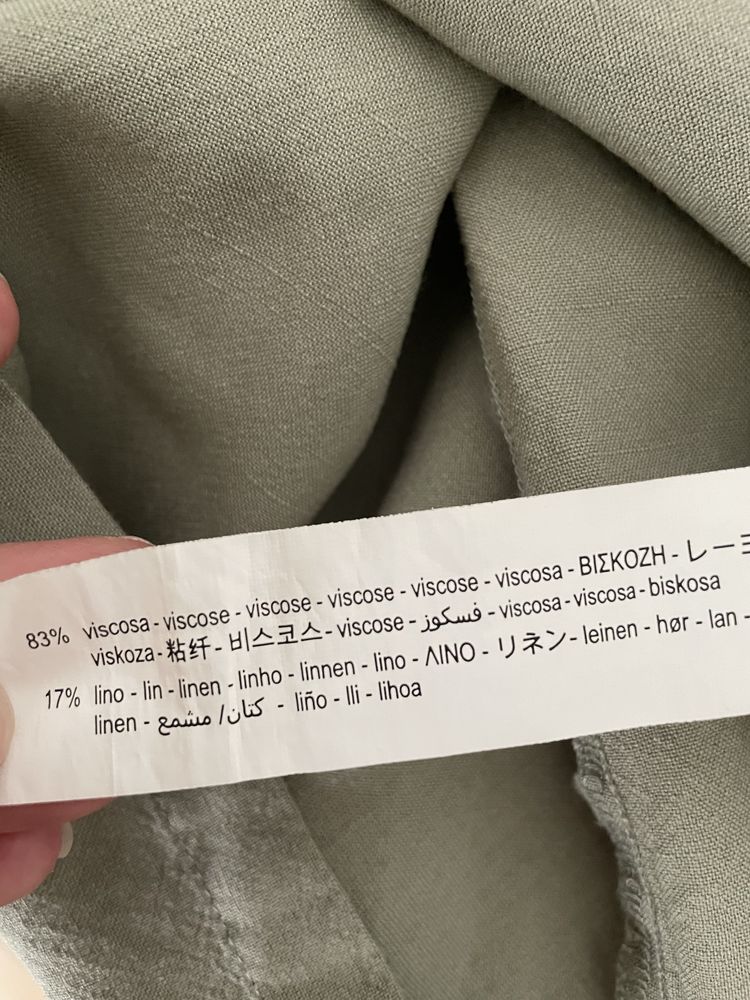 Nowa Sukienka damska hiszpanka khaki mini krótka kowbojska