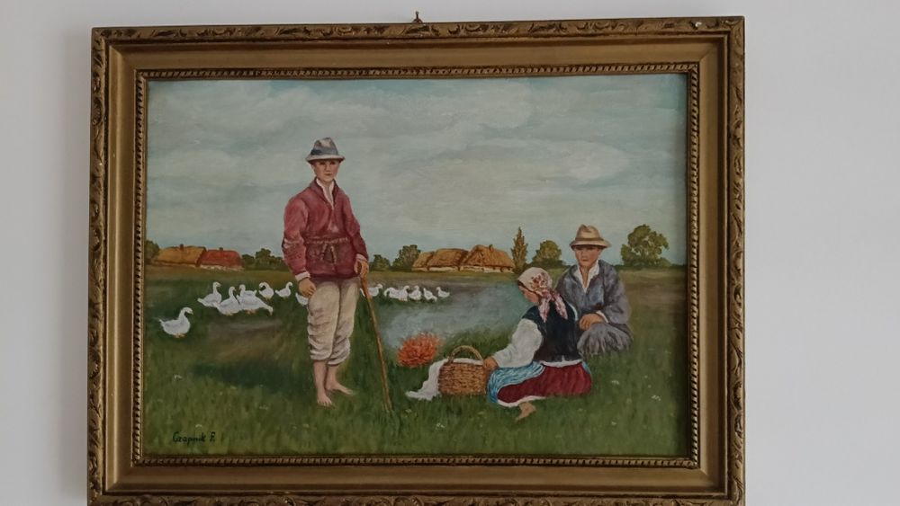 F Czapnik  i J.Fedkowicz obraz   dwustronny