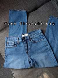 Damskie proste jeansy Vans niebieskie boyfriend M 38