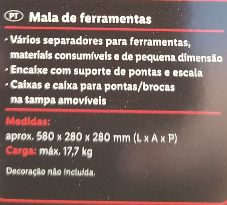 Caixa ferramentas Parkside