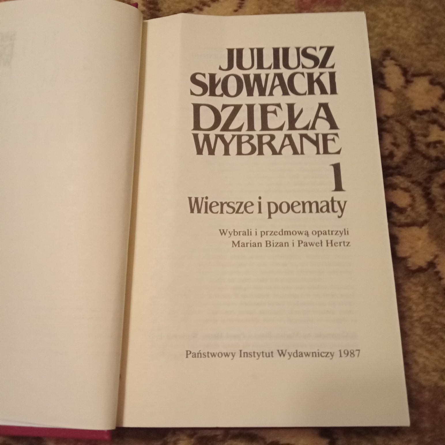 Dzieła wybrane Juliusz Słowacki