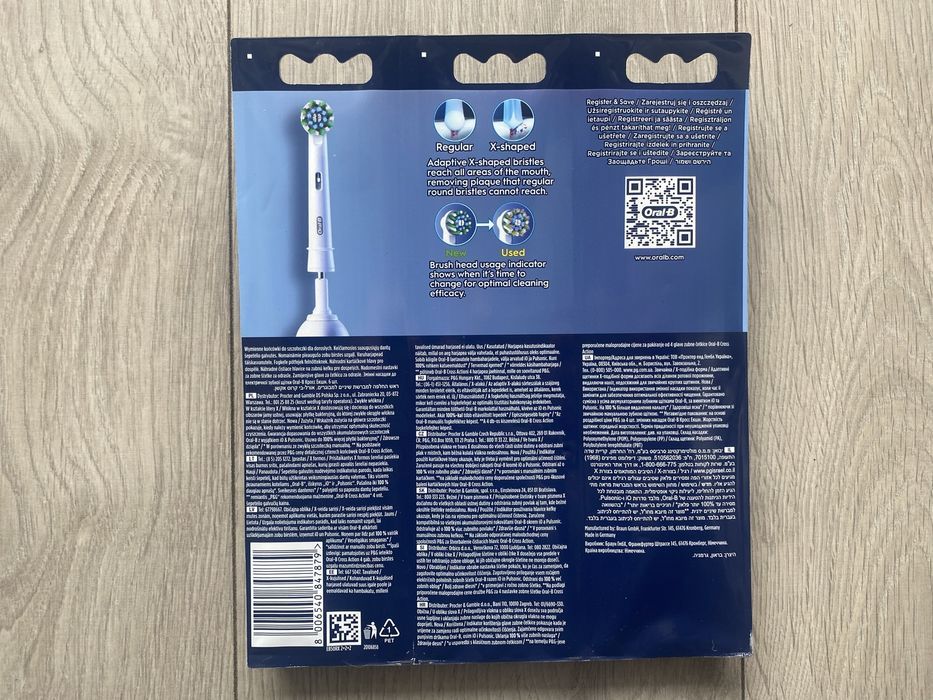 6x Oral-B Pro Cross Action Końcówki do szczoteczek elektrycznych