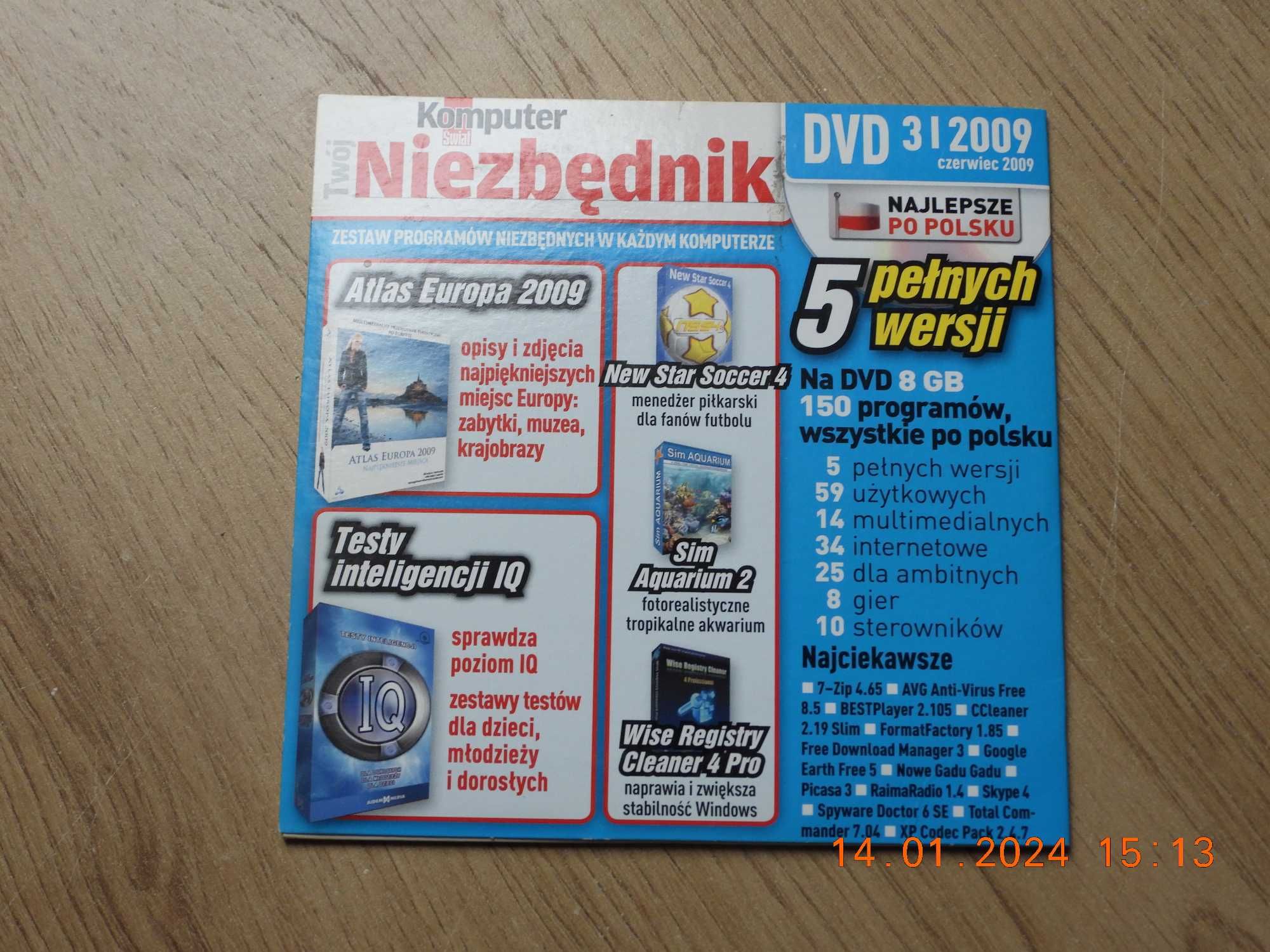 Komputer Świat -Twój Niezbędnik nr 3/2009   DVD