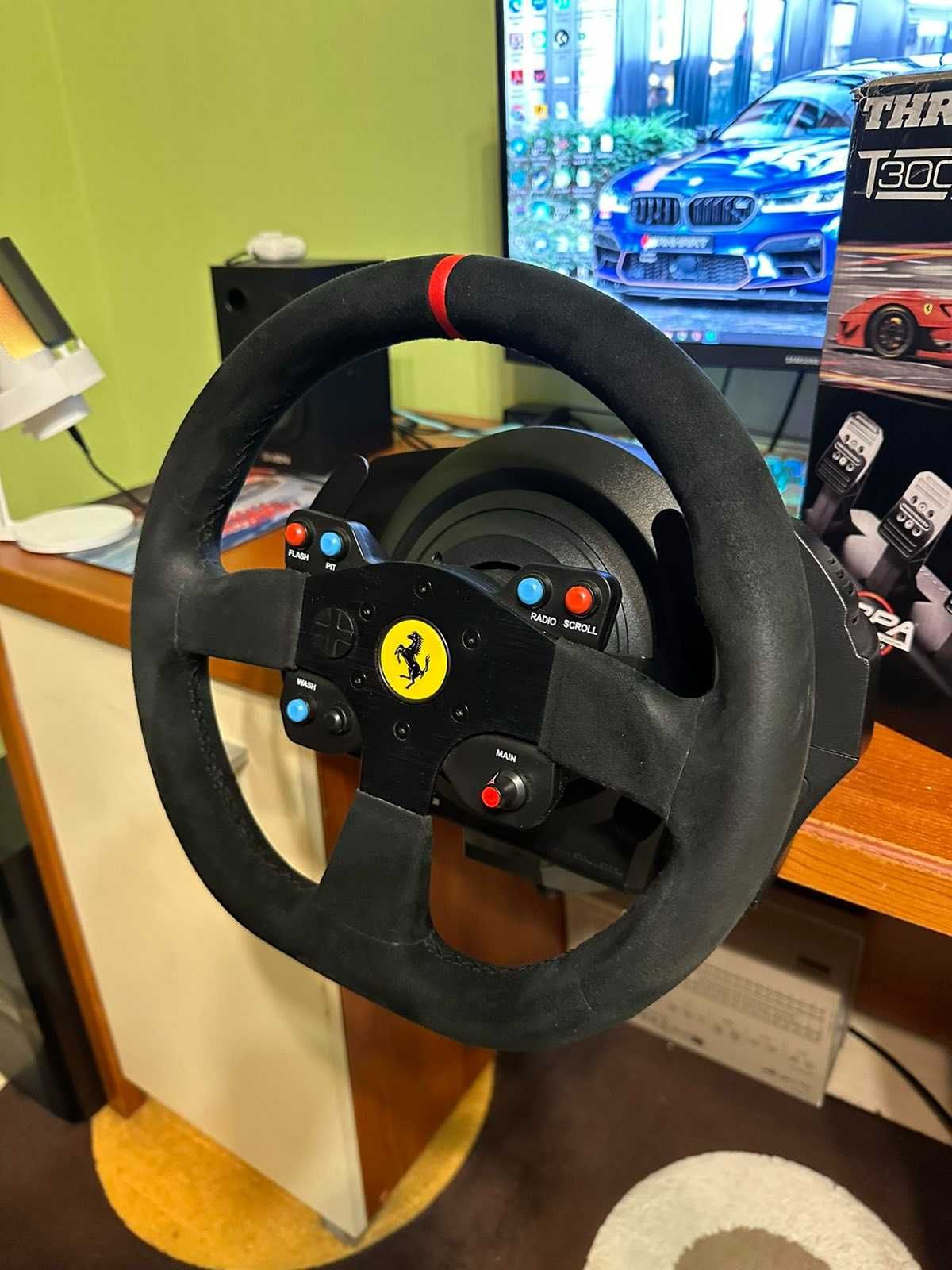 Игровой руль Thrustmaster T300 Ferrari Alcantara.Полный комплект!