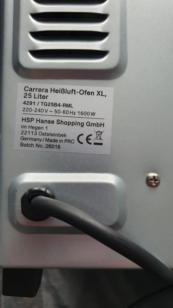 Sprzedam  piekarnik elektryczny Carrera
