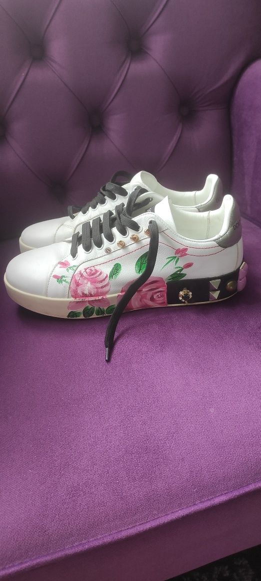 Sneakersy dolce Gabbana skóra naturalna 39