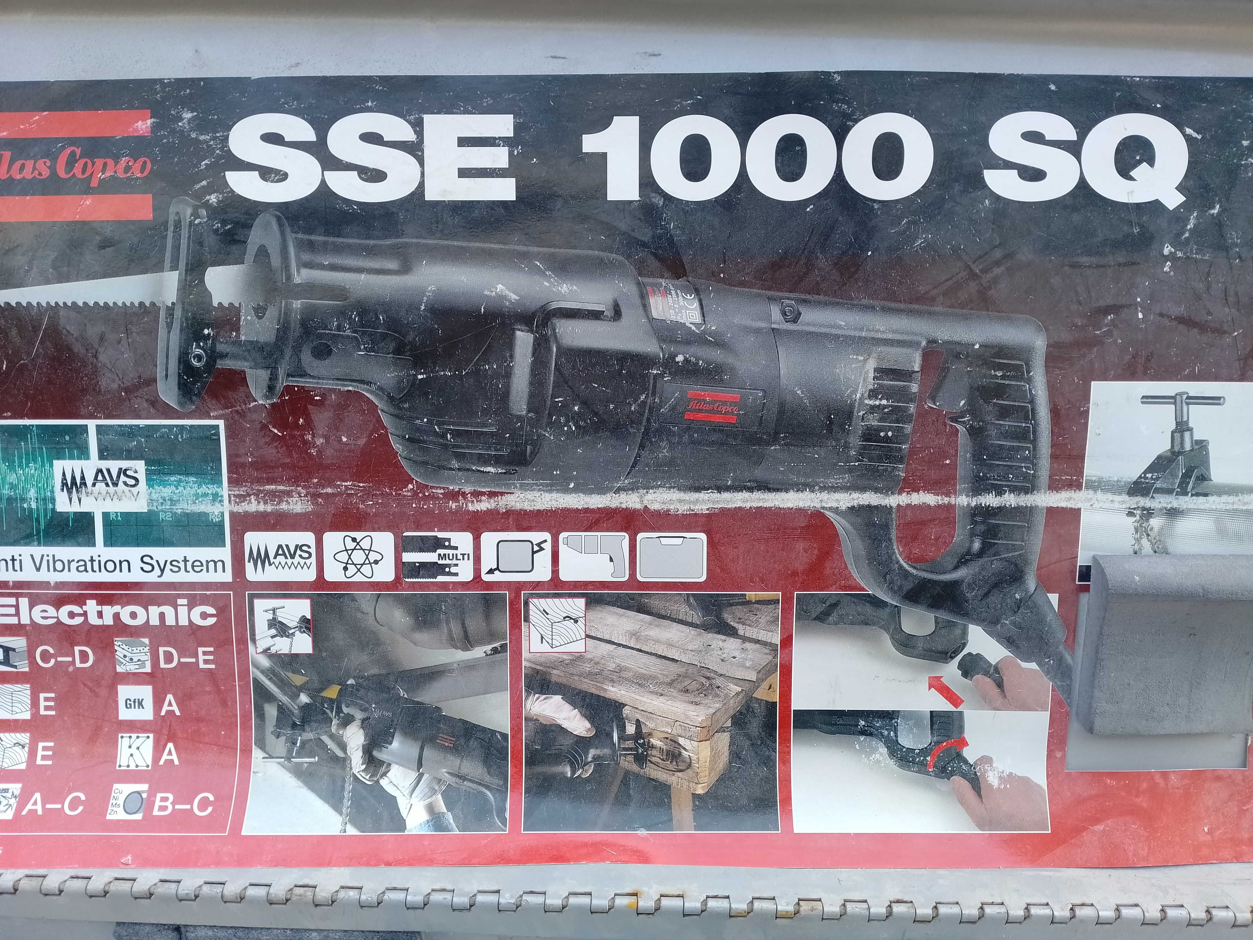 PIŁA SZABLASTA Atlas Copco SSE 1000 SQ jak MILWAUKEE Makita Hilti
