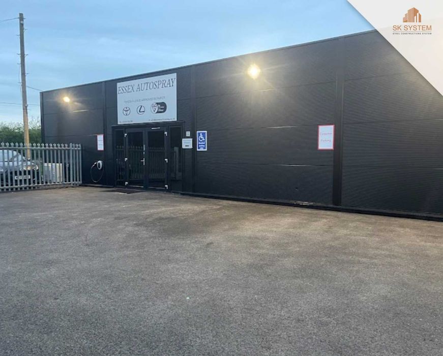 Hala 171 m2 stalowa magazyn warsztat płyta konstrukcja SK SYSTEM