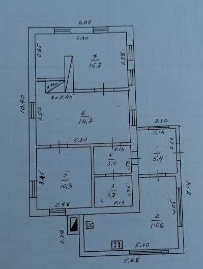 Будинок в Хацьках з великим гаражем-майстернею, є світло, газ та вода