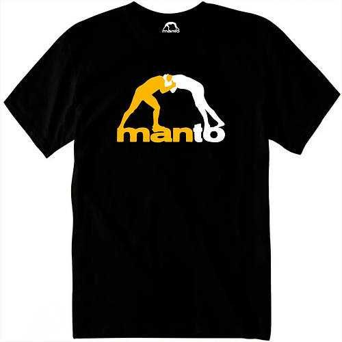Черная футболка Manto Logo черные футболки Манто унисекс
