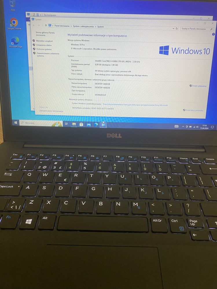 Laptop DeLL i5/8ddr4/ssdm2/bateria excellent