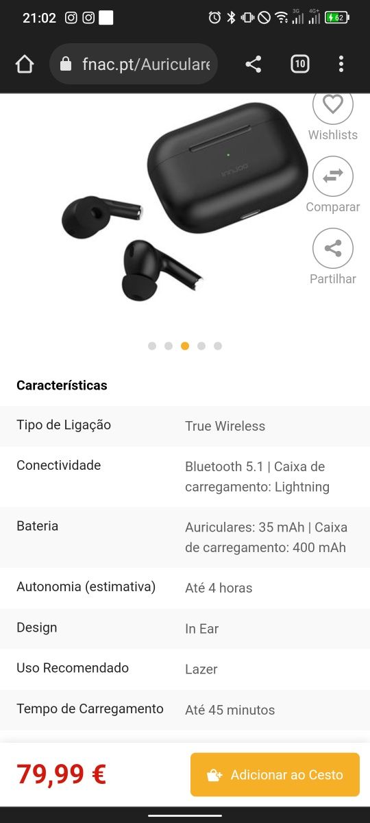 Innjoo Go Pro preto NOVOS