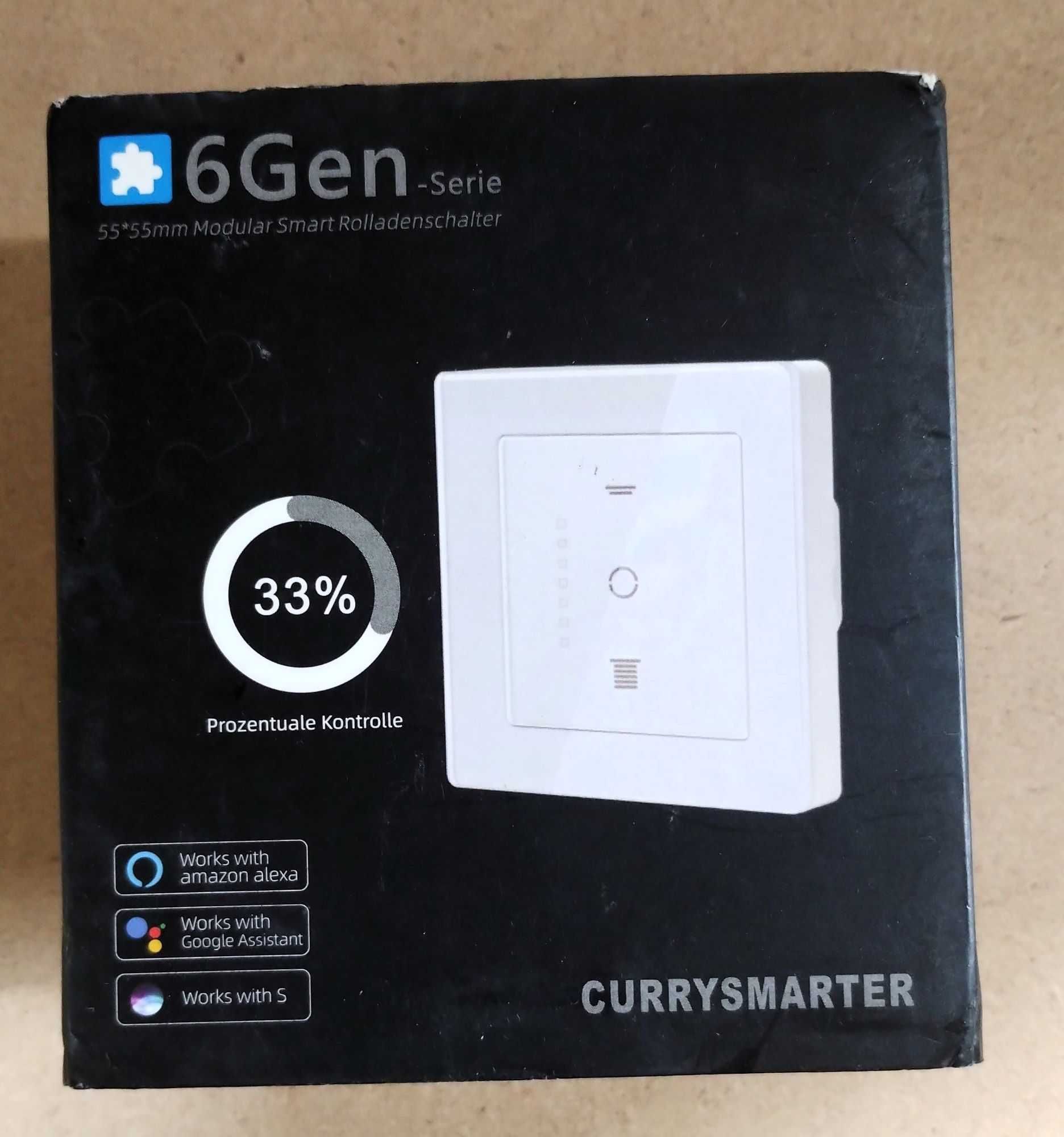 CURRYSMARTER Przełącznik rolety Wi-Fi [6 generacji] Smart Home