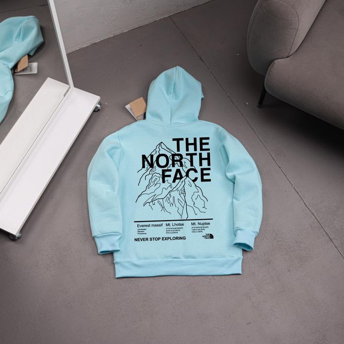 Худі The North Face Mountain Edition на ФЛІСІ | з графікою гір | S–XXL