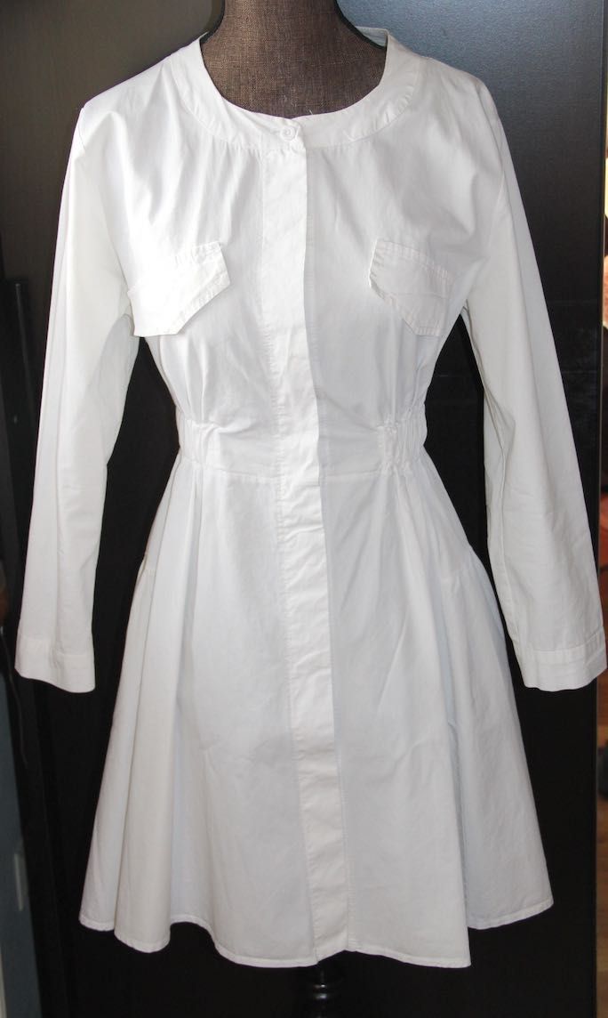yoshe sukienka biała ecru bawełna s 36 xs 34