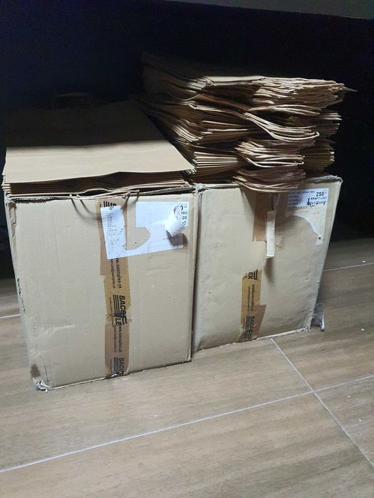 600 sacos de papel kraft