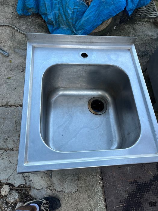 Armário lavatório inox rectangular vertical - 90cm x 53,5cm x 57cm