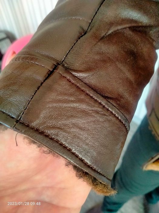 Кожаная курточка зима