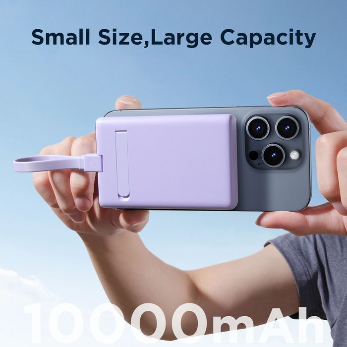 Powerbank Joyroom magnetyczny 10000 mAh 20W + kabel Lightning - USB-C