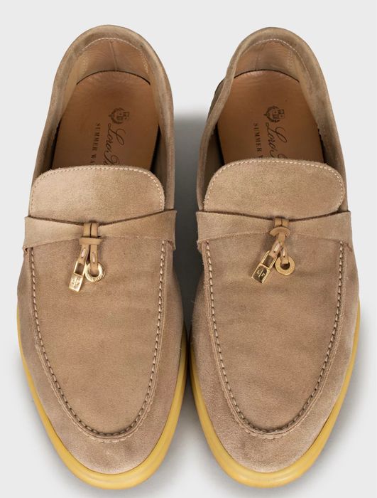 LORO PIANA Бежевые лоферы Summer Walk