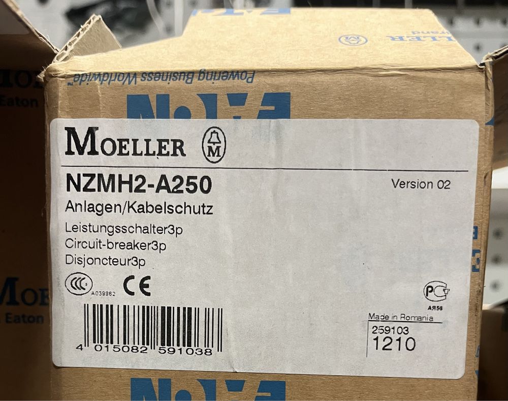 Wyłącznik mocy NZMN2-A250 3-BIEG. 250A 259094 EATON MOELLER
