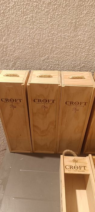 Caixas de madeira de 1 garrafa de vinho