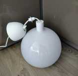 Lampa wisząca kula biała Ikea średnica 30 cm