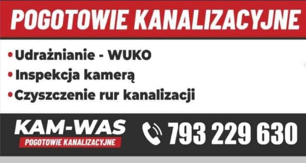 Pogotowie kanalizacyjne Wuko udrażnianie przetykanie WC serwis