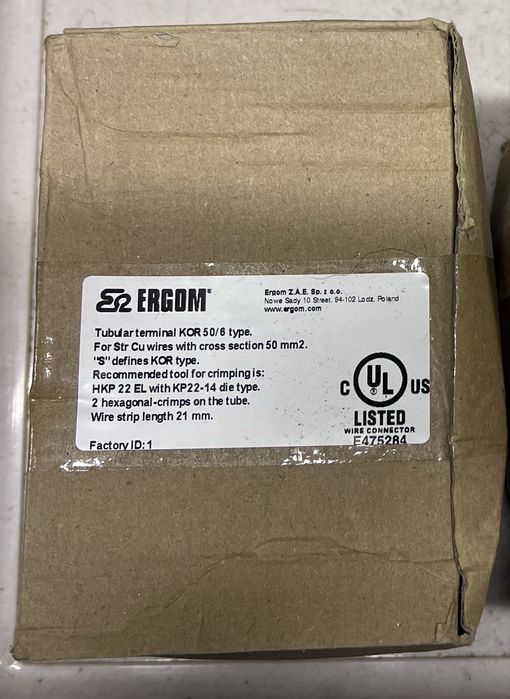 Koncówka oczkowa miedziana