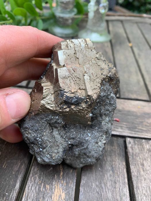 minerał piryt, rzadki piękny okaz 835 g !